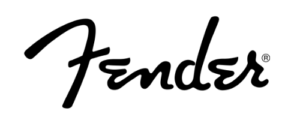 the brand logo for fender